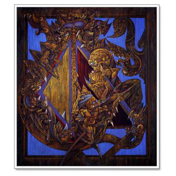 Artitayaharuetai 2 (Empty Mind), 1970-2005 Acrylic on canvas 170 x 150 cm.