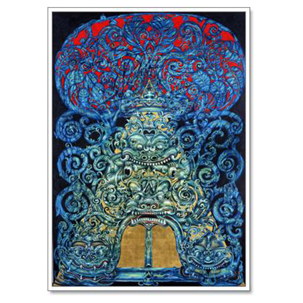 Rahu to Dhamma, 1995-2005 Acrylic on canvas 170 x 120 cm.