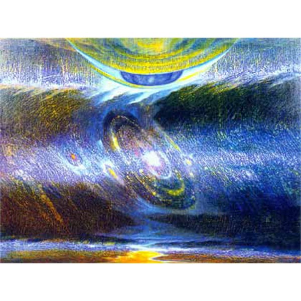 A million ripples, 1997, Oil on canvas, 90 x 120 cm.