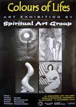 Exhibition : Colours of Lifes by Spiritual art group/Poster