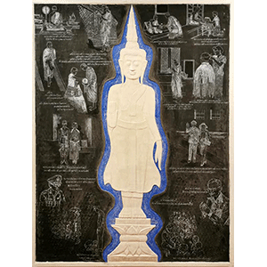 Artist : Songrit Muaiprom | ทรงฤทธิ์ เหมือยพรม Title : Buddha Image of Father's Birthdays / พระประจำวันเกิดพ่อ