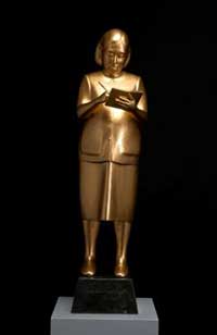 รางวัลพิเศษ CEO Award ศิลปิน นายนพกานต์ ภูไฝทิพย์ ชื่อผลงาน พระจริยวัตรงดงาม เทคนิค ไฟเบอร์กลาส