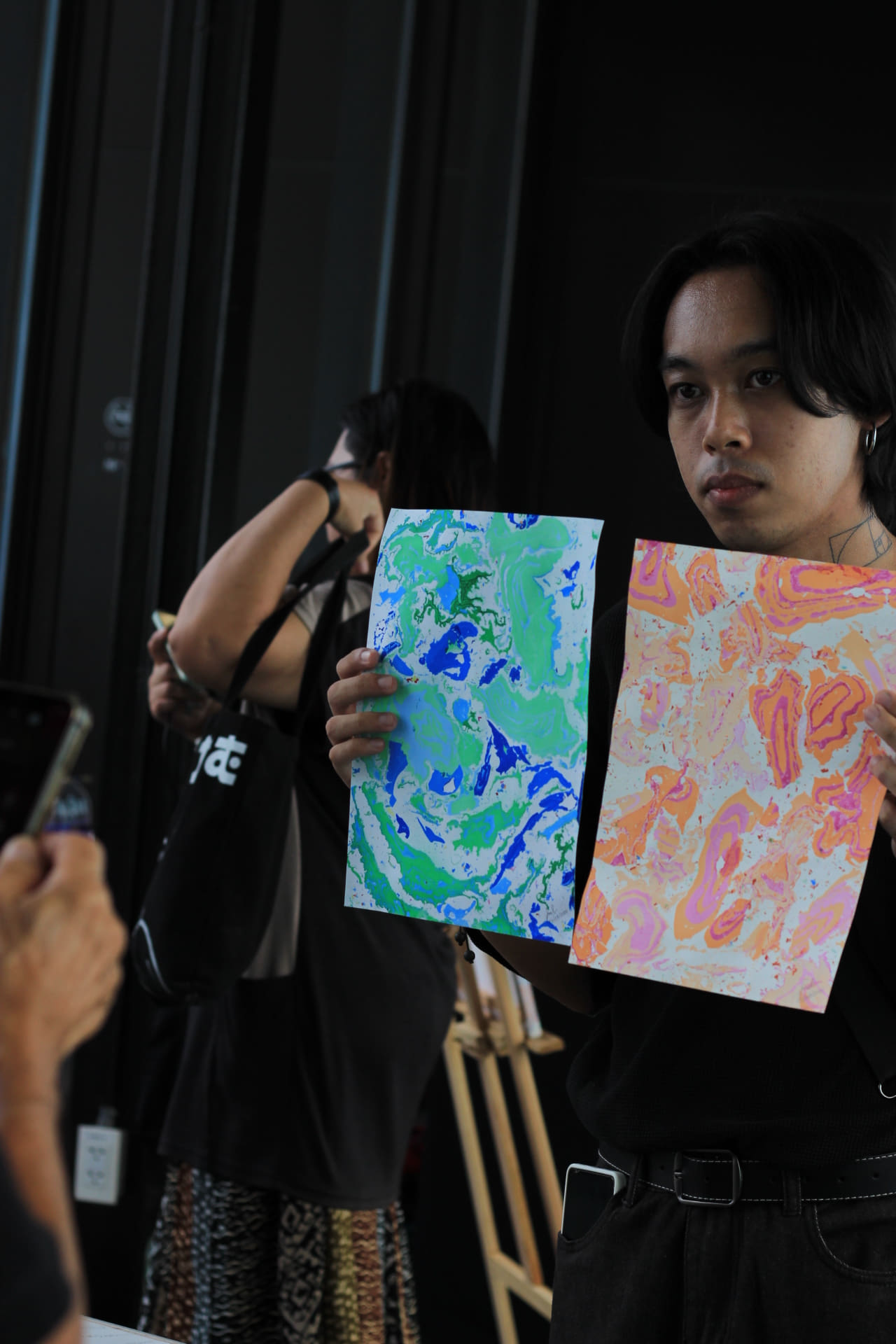 Marbling Art Workshop – การเดินทางของสีและสายน้ำ