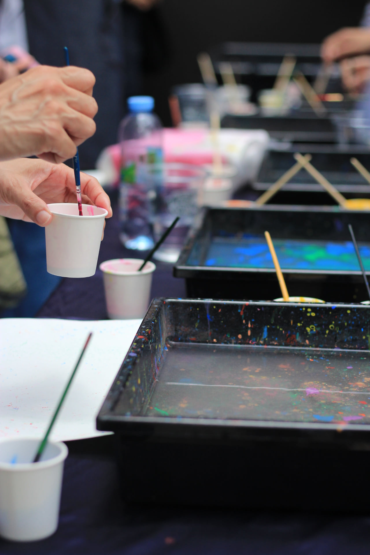 Marbling Art Workshop – การเดินทางของสีและสายน้ำ