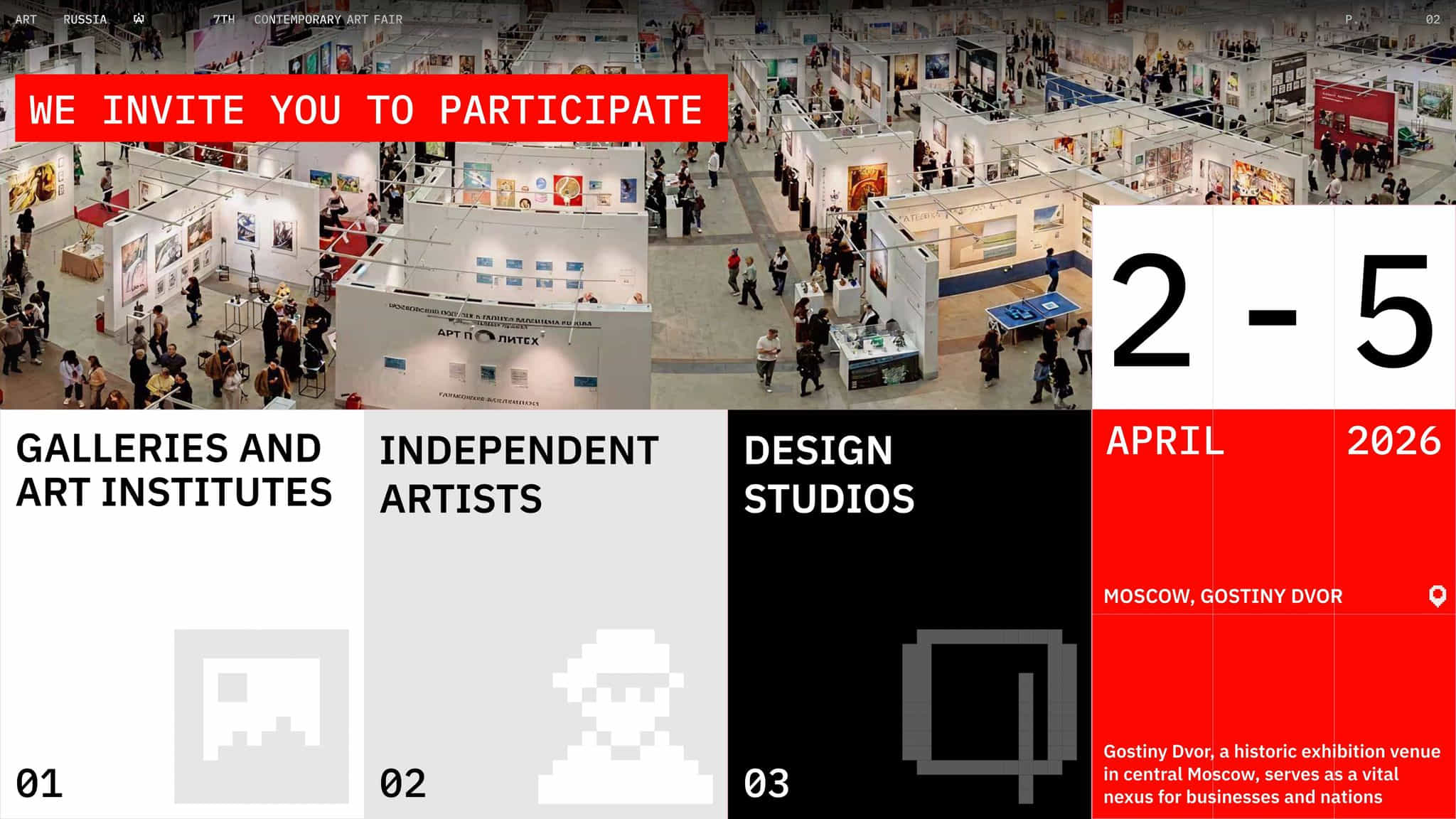 7th Art Russia Contemporary Art Fair |  เชิญชวนเข้าร่วมกิจกรรมเทศกาลศิลปะร่วมสมัยของ Art Russia ครั้งที่ 7