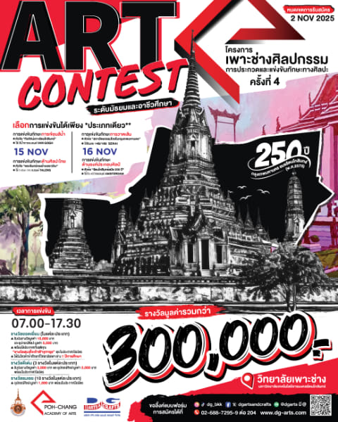 Poh-Chang Art Contest 2025 | เพาะช่างศิลปกรรม การประกวดและแข่งขันทักษะทางศิลปะ ปีที่ 4