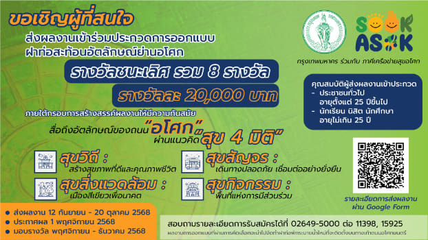 SWU Sookasok | การออกแบบฝาท่อสะท้อนอัตลักษณ์ย่านอโศก