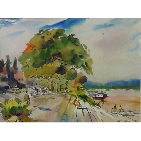 Chiang Saen, 2005 Watercolour on paper 30 x 40 cm. 
