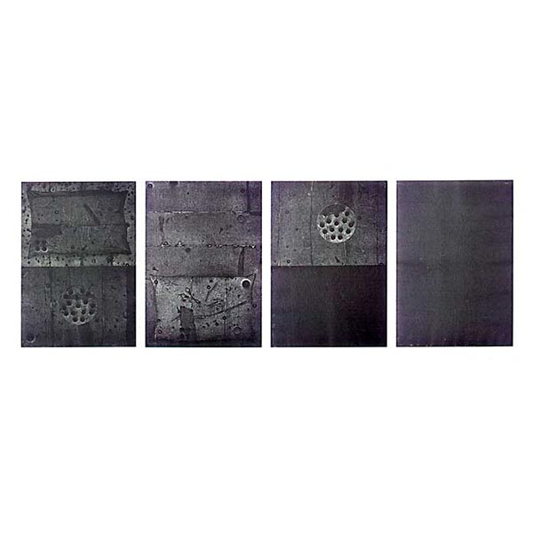 The feeling of gray, 2003 Pen, pencil and acrylic on canvas 79 x 114 cm. (amount 4 piece) Award : 2nd Prize, Silver Medal, Painting, of The 49th National Exhibition of Art