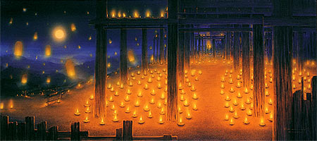 The light in the atmosphere of happiness