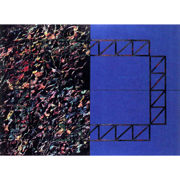 Two Pages Series IX, 1996        
                                                                                Oil on paper mounted on wood with formica      
                                                                                160 x 220 x 5 cm.