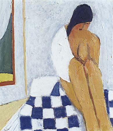 Blue & white blanket, 1999