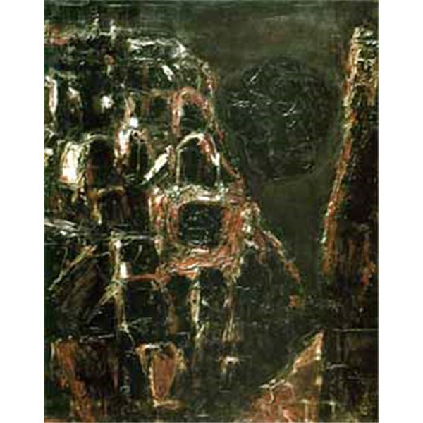 The Black Sun, 1963 Oil on canvas 100x189 cm. Collection of the artist
