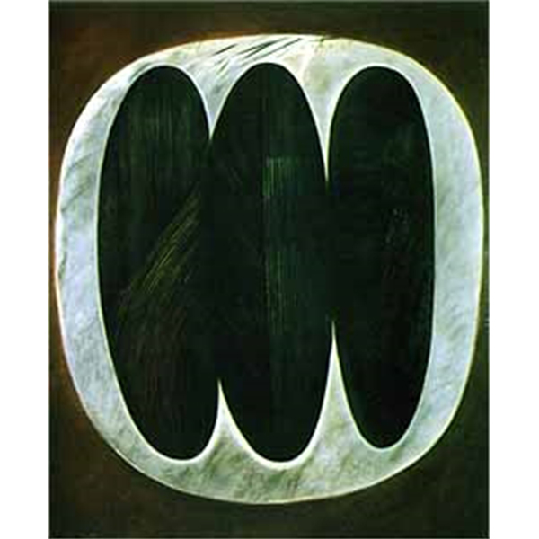 Dark Sheaves of Straw, 1974 on canvas 135x165 cm. Collection of the artist