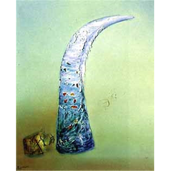 Isan Bull's Horn, 1981 Oil on canvas 80x94 cm. Collection of the artist