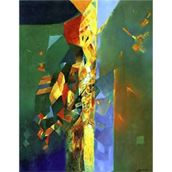 Rhythm in the Rocks, 1982 Oil on canvas 90x110 cm. Collection of the artist