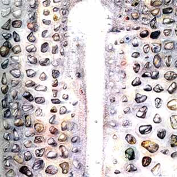 The Pebbled Sands of the Earth, 1984 Watercolour 38x42 cm. Collection Thai Arts Council,L.A.