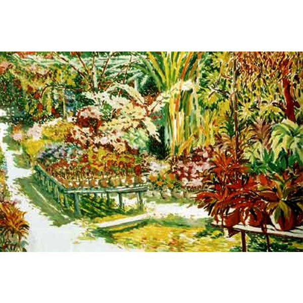 Color in Beautiful Garden, 1990 Oil on canvas, 120 x 150 cm.