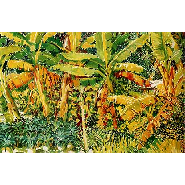 Banana Garden, 1991 Oil on canvas, 80 x 50 cm.