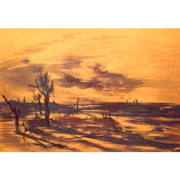 Inspiration from Landscape, 1980 Colour intaglio, 36 x 84 cm.