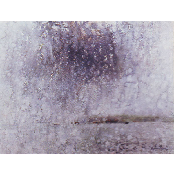 (Wind, Rain), 1995 Water colour 45 x 59 cm.