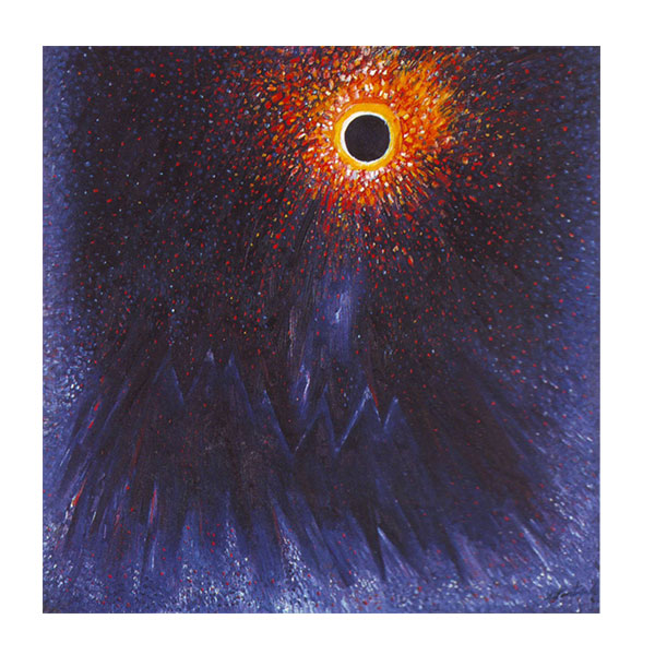 (Solar Eclipse), 1995 Oil 97.5 x 97.5 cm.