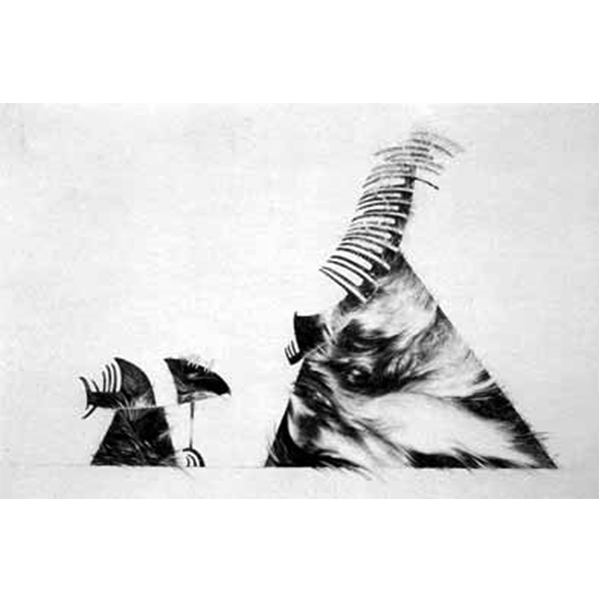 Untitled, 1979, Ballpoint-pen on paper, 70 x 100 cm.