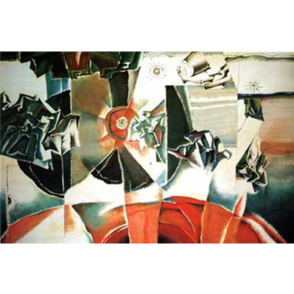 Space, 1970 Oil on paper 100 x 140 cm.