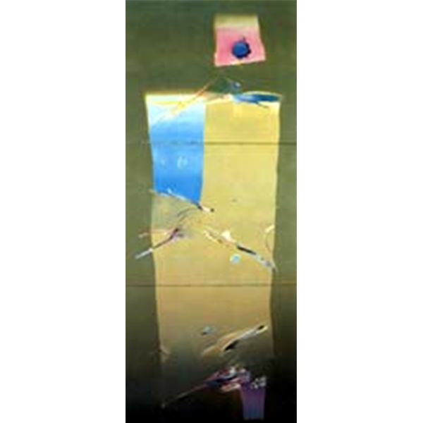 Space Poem, 1982 Oil and acrylic on canvas 228 x 61 cm.