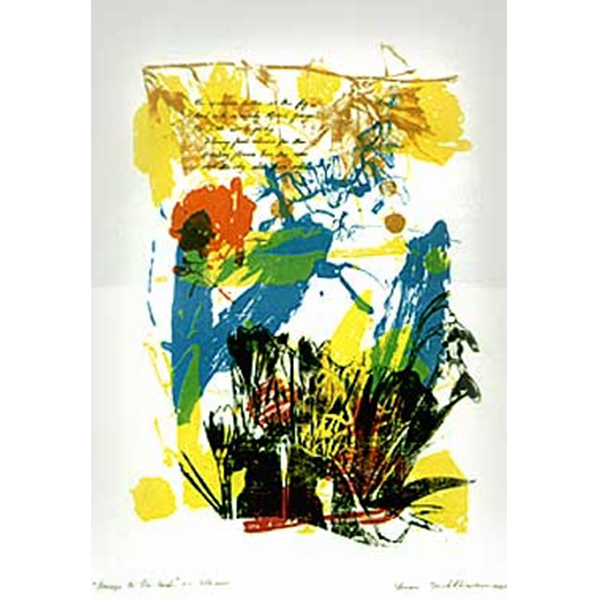 Homage to the land, 1987 Silk Screen, 77 x 57 cm.