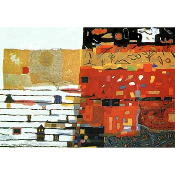 Memory, 1987 Oil colour, 55 x 80 cm.	