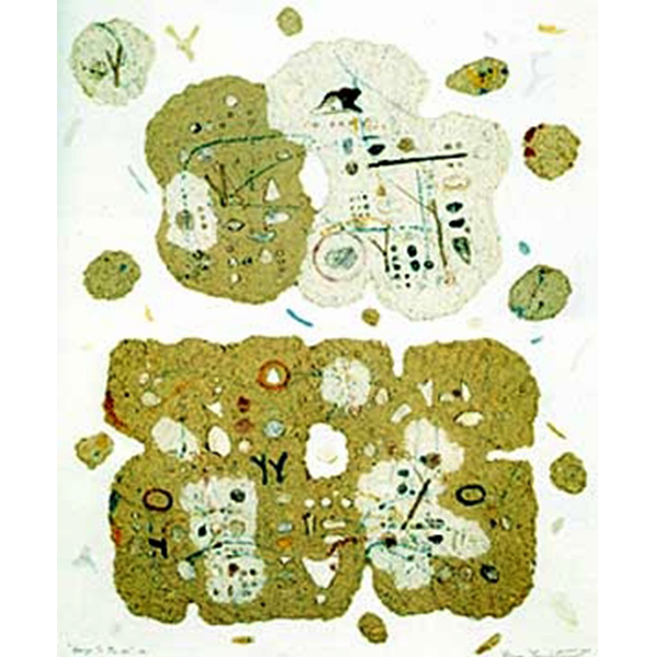 Homage to the Sea, 1992 Mixed media, 120 x 100 cm. Collection of Khun Panit Buajaroon	