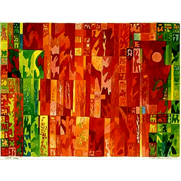 April Grace, 1995 Water colour, 57 x 75 cm.