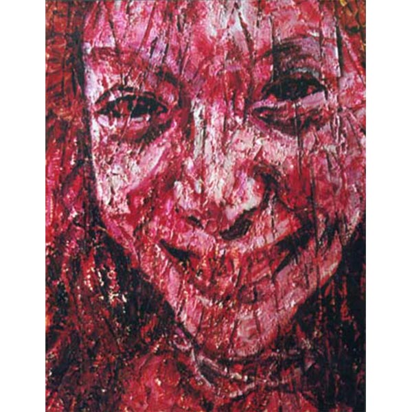 Red - Devil, 2001, Mixed paint, 80 x 100 cm.