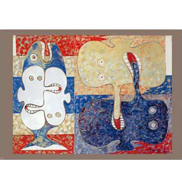 Tell a Lie at Pak-Moon, 2003 Oil on canvas 120 x 130 cm . tawee ratchaneekorn