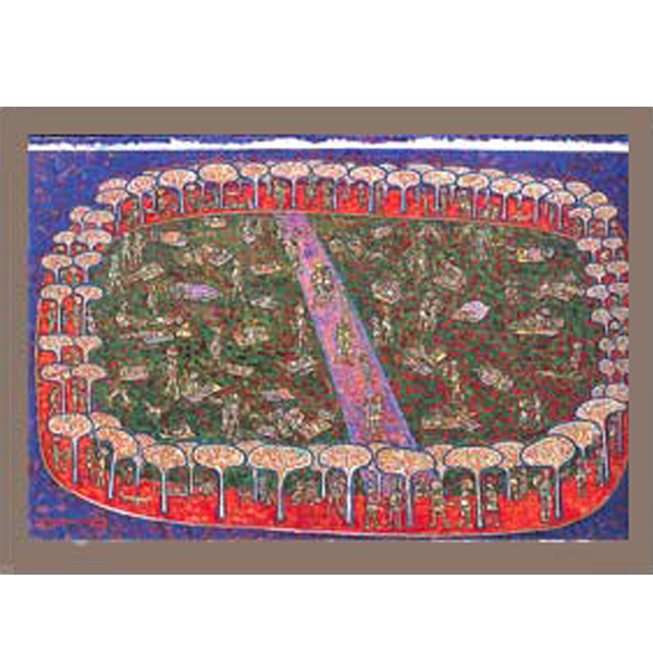 Sanam-Luang, 2004 Oil on canvas 140 x 200 cm. tawee ratchaneekorn